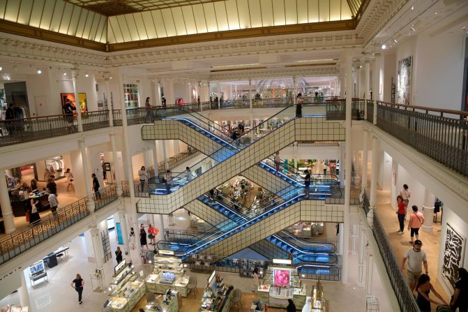 <strong>Saint-Germain-des-Prés:</strong> Le Bon Marché is a beloved department store that offers seasonal art exhibits and some of the best shopping finds in Paris.