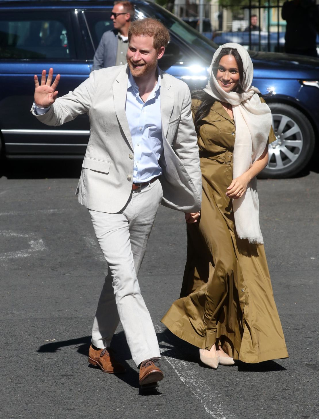 Prince Harry, Duke of Sussex and Meghan, Duchess of Sussex visit Auwal Mosque in Cape Town's Bo-Kaap district during their royal tour of South Africa.