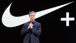 NEW YORK, NY - MARCH 16:  Nike President and CEO Mark Parker speaks during the 2016 Nike New Innovations Debut at Skylight at Moynihan Station on March 16, 2016 in New York City.  (Photo by Mike Pont/WireImage)