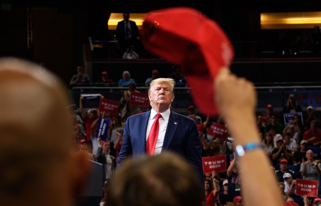 Trump officially launched his re-election campaign with a rally in Orlando in June 2019. 
