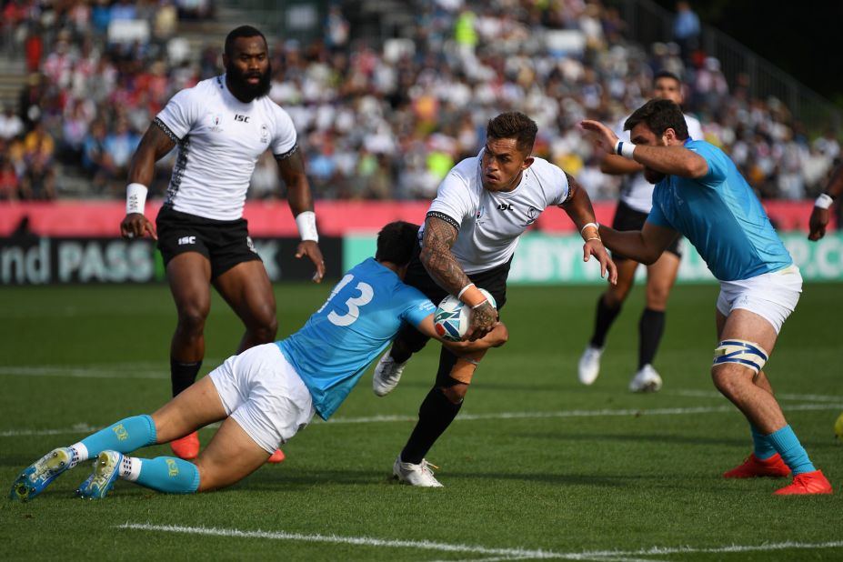 Fiji was expected to comfortably beat its South American opponents but Uruguay staged one the tournament's biggest upsets in World Cup history. 