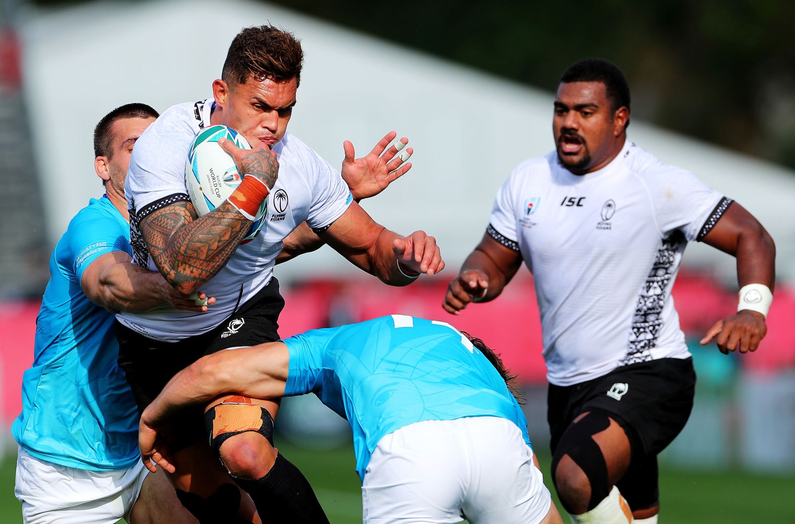 The loss means Fiji might struggle to progress to the quarterfinals after also losing its opener against Australia. 