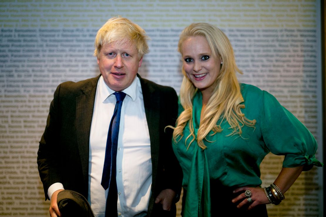 Boris Johnson and Jennifer Arcuri pictured together at a tech conference in London in 2014.