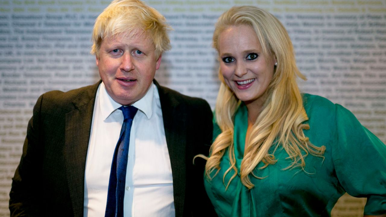 Boris Johnson and Jennifer Arcuri pictured together at a tech conference in London in 2014.