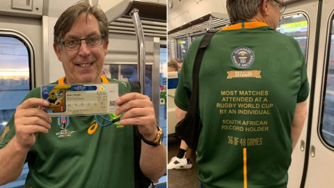Paul Erskine has tickets for 36 of the 48 World Cup matches in Japan, and is determined to set an official Guinness World Record.