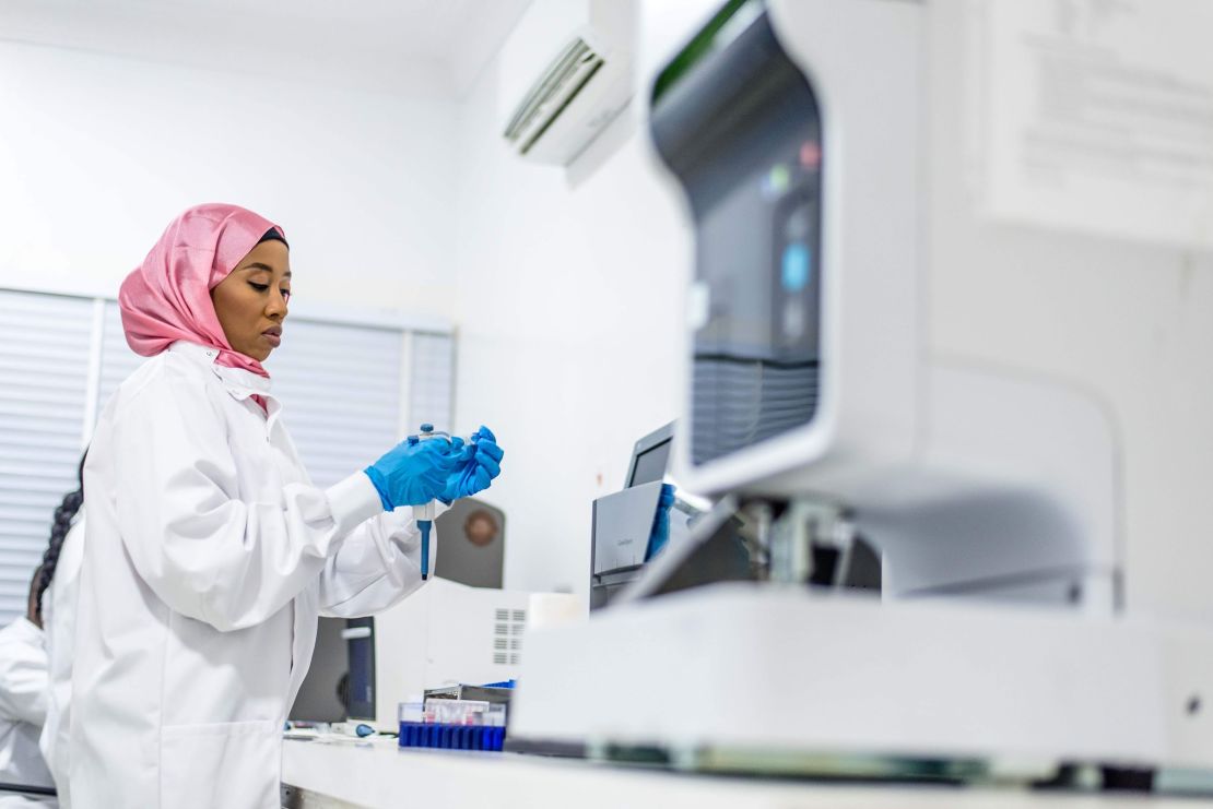 Part of 54gene's work is developing diagnostic facilities within African countries. Currently some samples have to be sent abroad for testing.