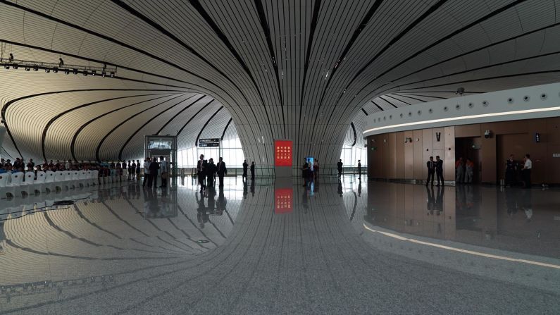 <strong>Opening day: </strong>President Xi Jinping officially declared the airport open during a ceremony on Wednesday, September 25.