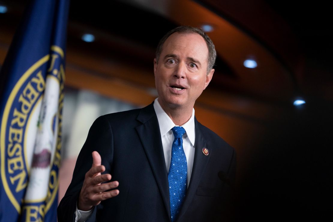 House Intelligence Committee Chairman Adam Schiff, a California Democrat, speaks at the Capitol in Washington earlier this week.