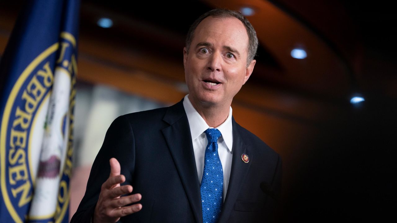 House Intelligence Committee Chairman Adam Schiff, a California Democrat, speaks at the Capitol in Washington earlier this week.