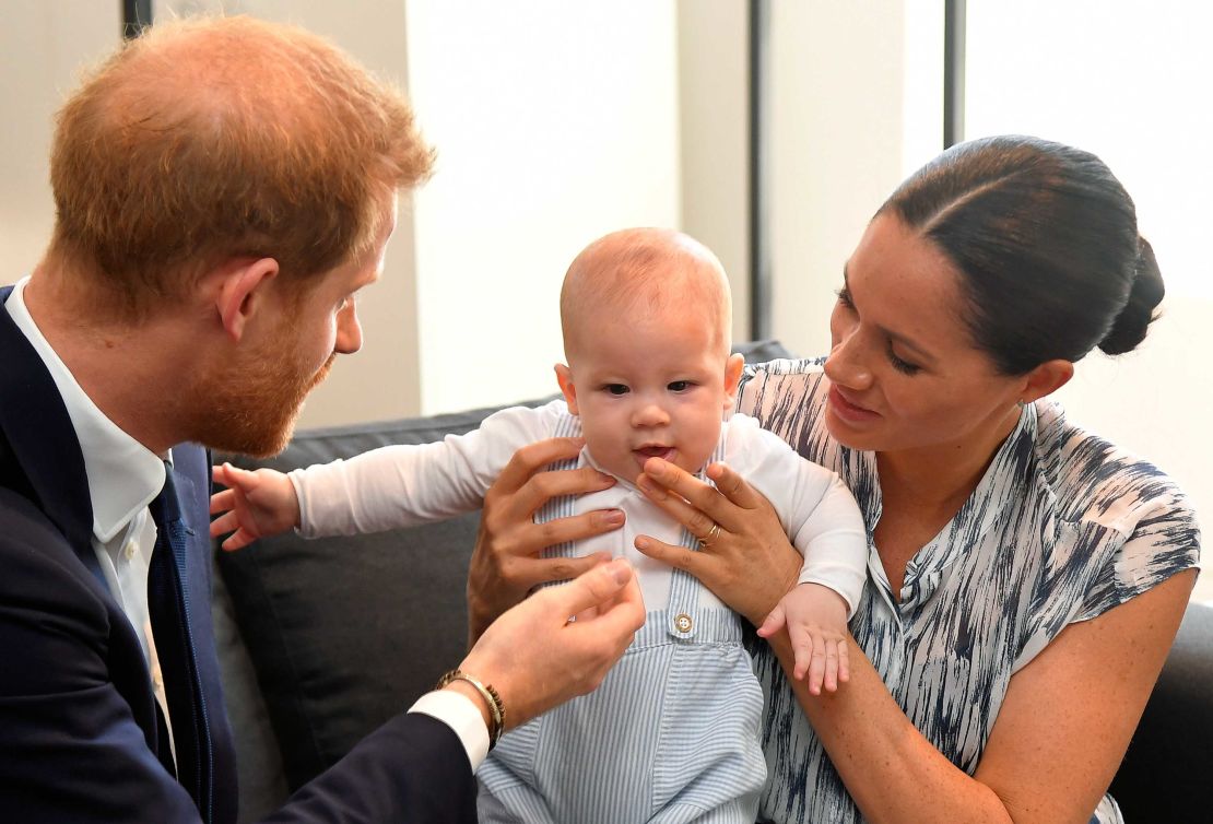 Prince Harry, Duke of Sussex and Meghan, Duchess of Sussex tend to Archie Mountbatten-Windsoron September 25, 2019 in Cape Town, South Africa. (Photo by Toby Melville - Pool/Getty Images)