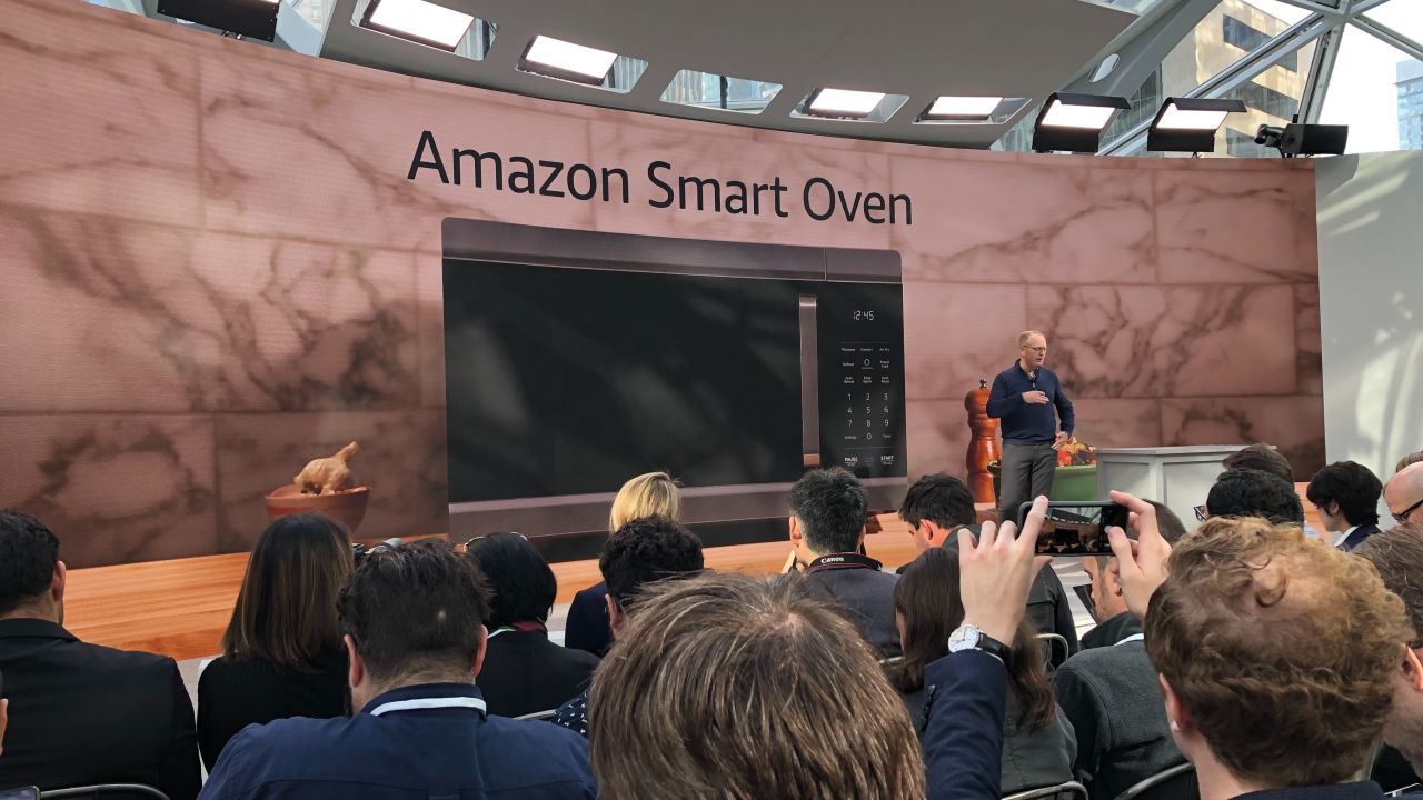 Amazon also unveiled a smart oven that allows users to scan items from the Alexa app or Echo show.