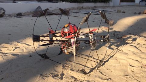 Shapeshifter's current prototype is tested in the robotics yard of NASA's Jet Propulsion Laboratory.