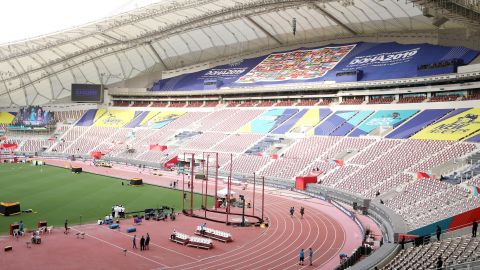 Khalifa International Stadium in Doha is hosting the World Championships.