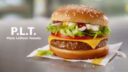 The P.L.T., made exclusively by McDonald's with Beyond Meat®, will be available for a limited time in select restaurants in Canada, beginning September 30, 2019.