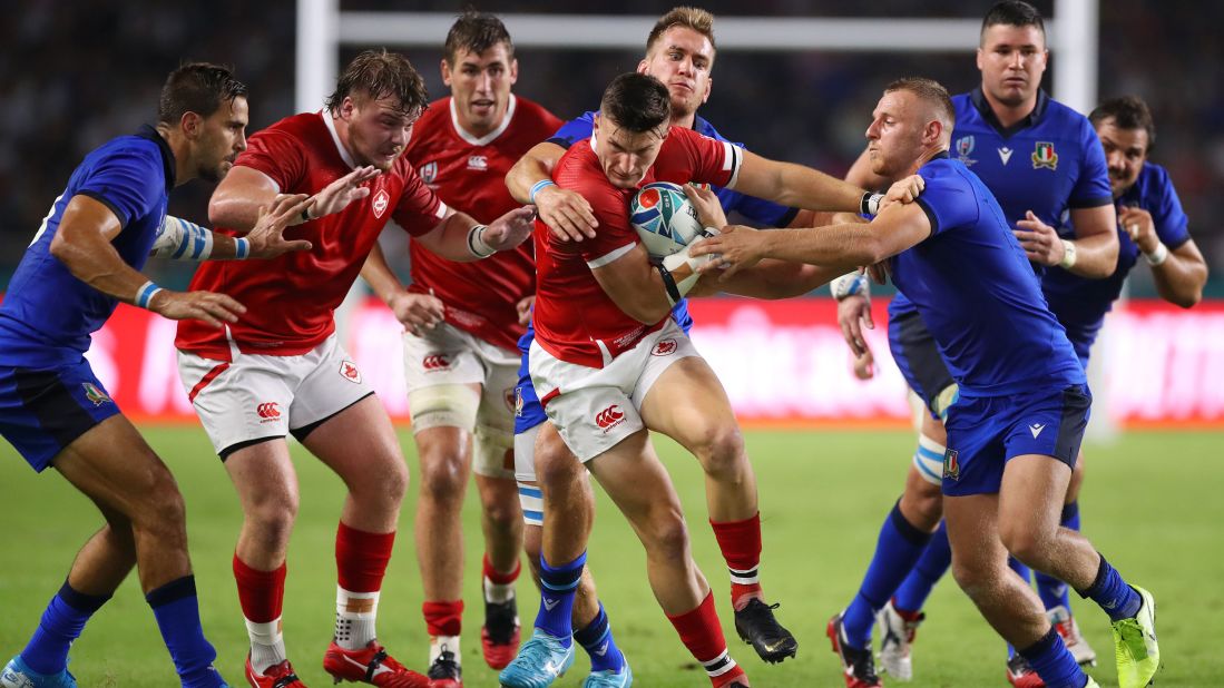 Earlier on September 26, Italy beat Canada 48-7 at the Fukuoka Hakatanomori Stadium in Fukuoka.