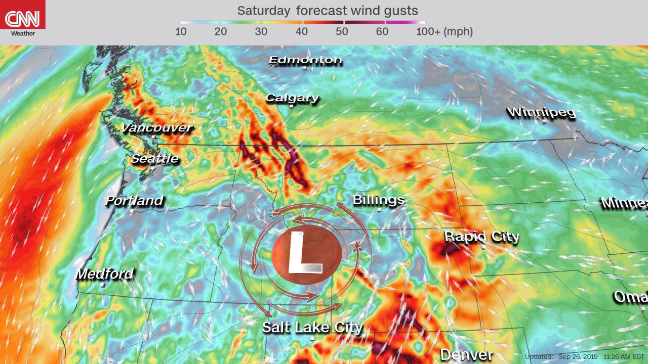 weather forecast winds montana