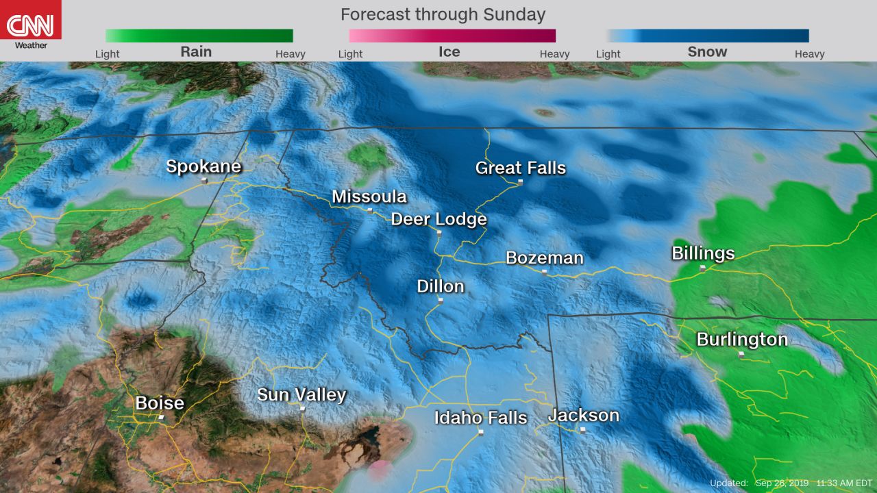 weather forecast snowfall montana