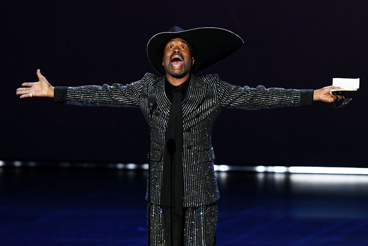 Actor Billy Porter, star of the TV show "Pose," accepts an Emmy award Sunday, September 22, for outstanding lead actor in a drama series. <a href="https://www.cnn.com/2019/09/22/entertainment/billy-porter-first-openly-gay-black-actor-emmy/index.html" target="_blank">He is the first openly gay black man to win in this category,</a> according to the Television Academy.