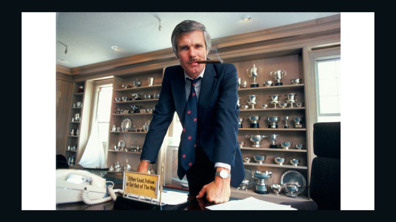 Turner at his desk in 1985.