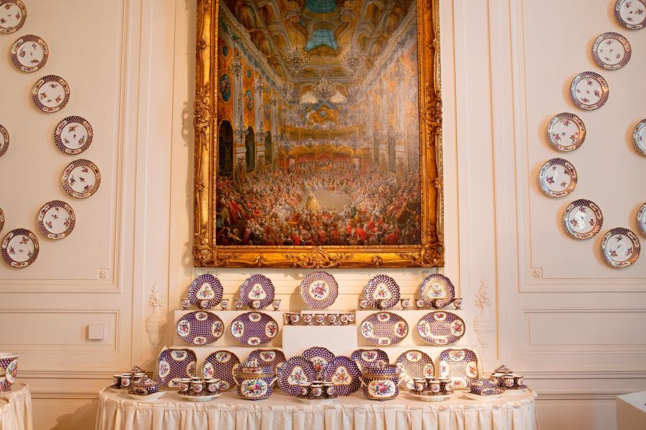 Porcelain, including sets from the Royal French factory at Sevres, is one of the house's "great strengths" according to Lord Rothschild.