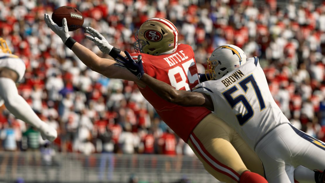 A screenshot is shown here from the game, "Madden NFL 20."
