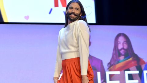 Jonathan Van Ness speaks onstage during the Netflix FYSEE "Queer Eye" panel and reception in 2019 in Los Angeles.