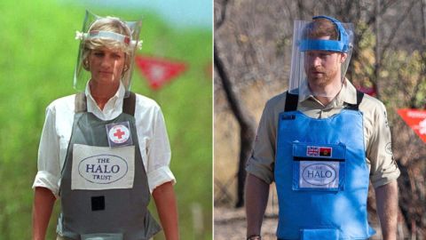 In his visit to Angola in September, Prince Harry retraced his mother's famous steps through a minefield.