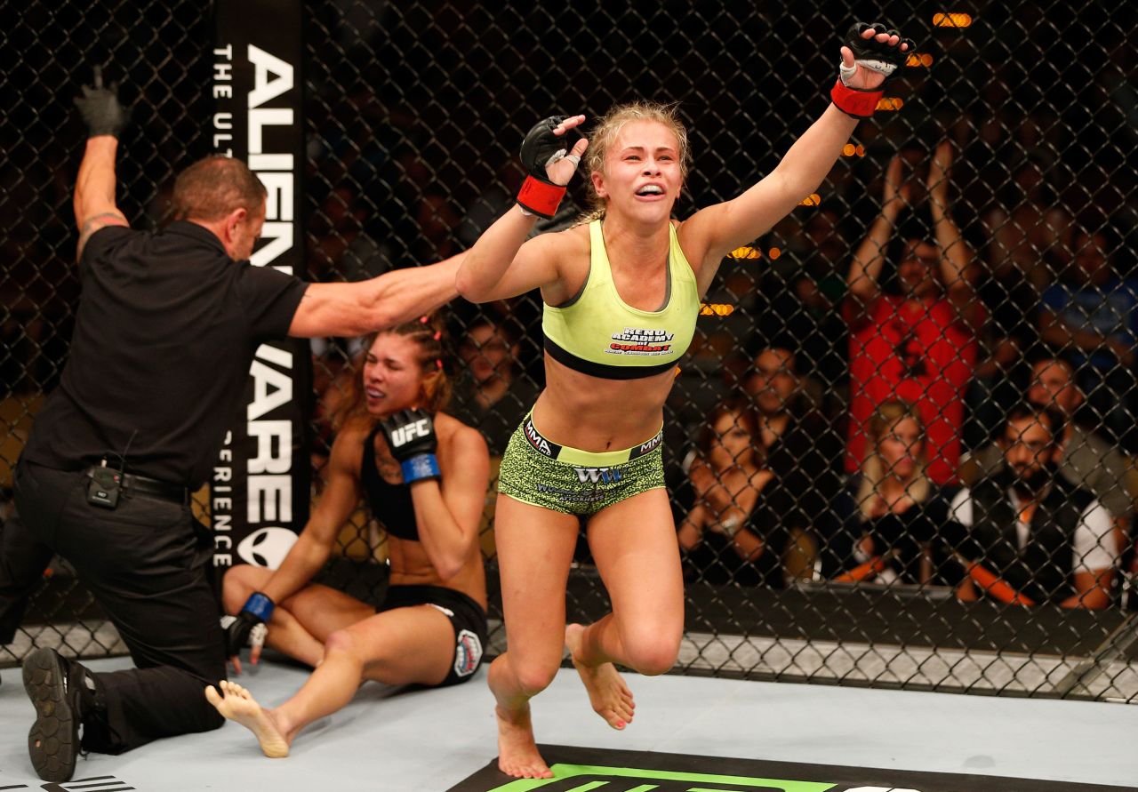 After making her professional MMA debut as a teenager, VanZant's rise has been swift. She was one of 11 women signed to the UFC's newly created Strawweight division and made her UFC debut against Kailin Curran.