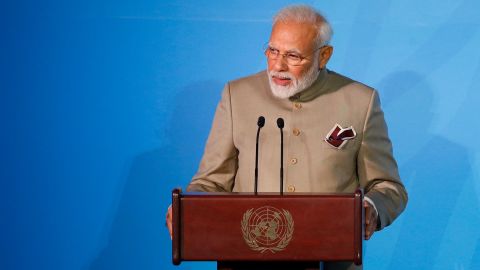 India's Prime Minister Narendra Modi addressed the Climate Action Summit in the United Nations General Assembly on Monday.