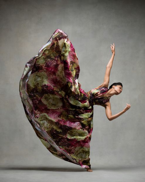 Fana Tesfagiorgis of Alvin Ailey American Dance Theater wears Naeem Khan. "Each dress has its own life, and inspires some kind of emotion or thought inside of my head. When I simply express those emotions and ideas, the poses come out so naturally!" Tesfagiorgis said.