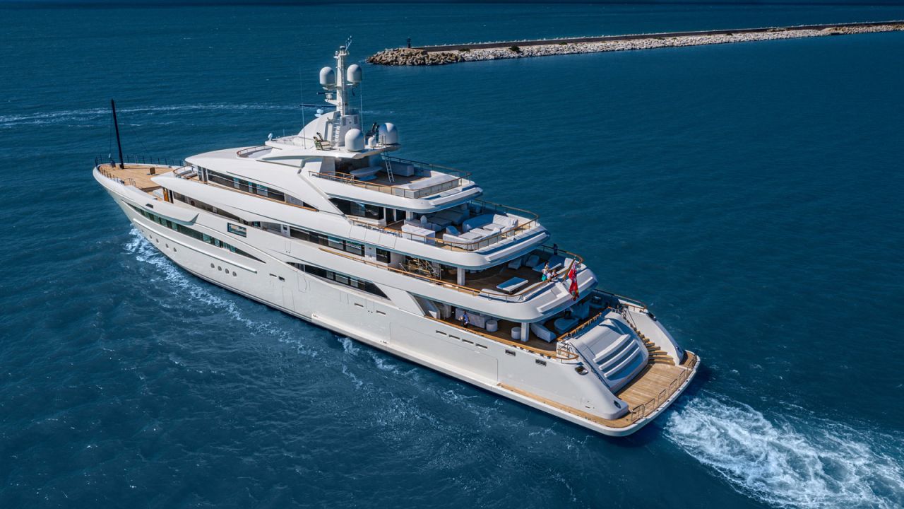 <strong>CRN M/Y 135:</strong> This new 79-meter superyacht was come from shipyard CRN, part of the Ferretti Group.