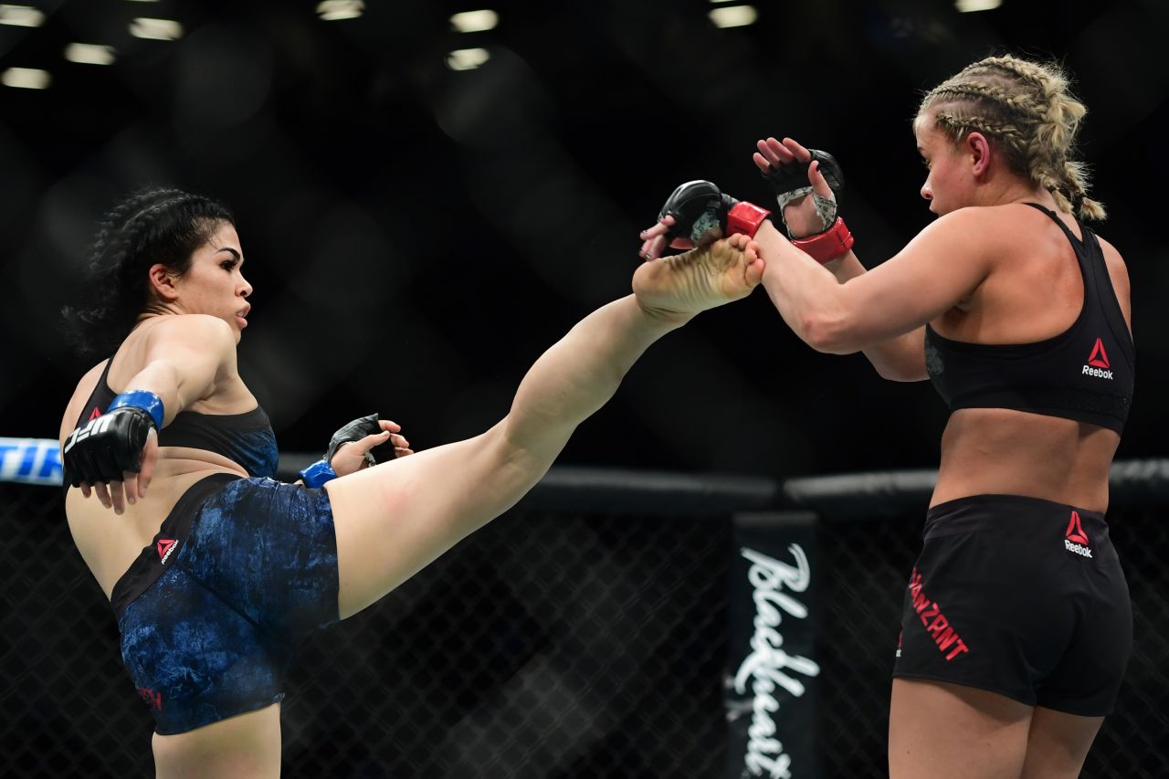 VanZant made her return from her first broken arm against Rachael Ostovich on January 19, 2019 -- she won the fight via an armbar submission in the second round.