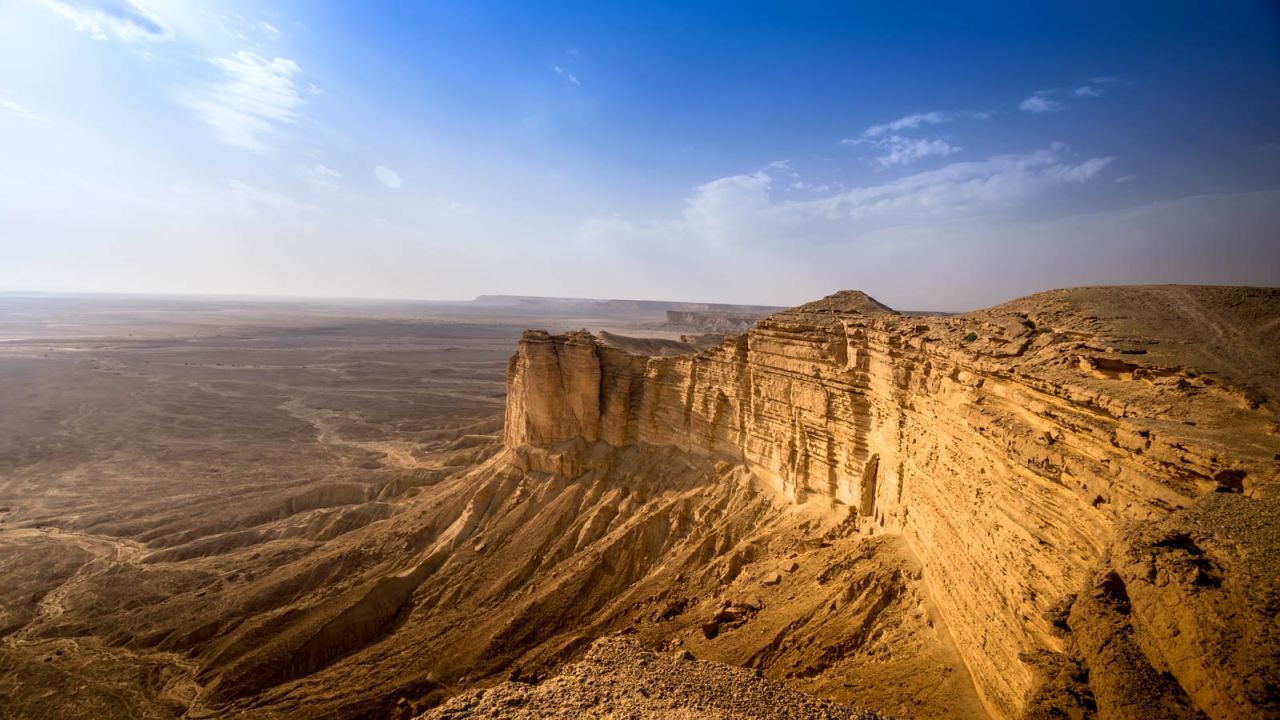 <strong>The Edge of the World: </strong>This dramatic desert formation, which lies northwest of Riyadh, is one of Saudi Arabia's most spectacular geological wonders. 