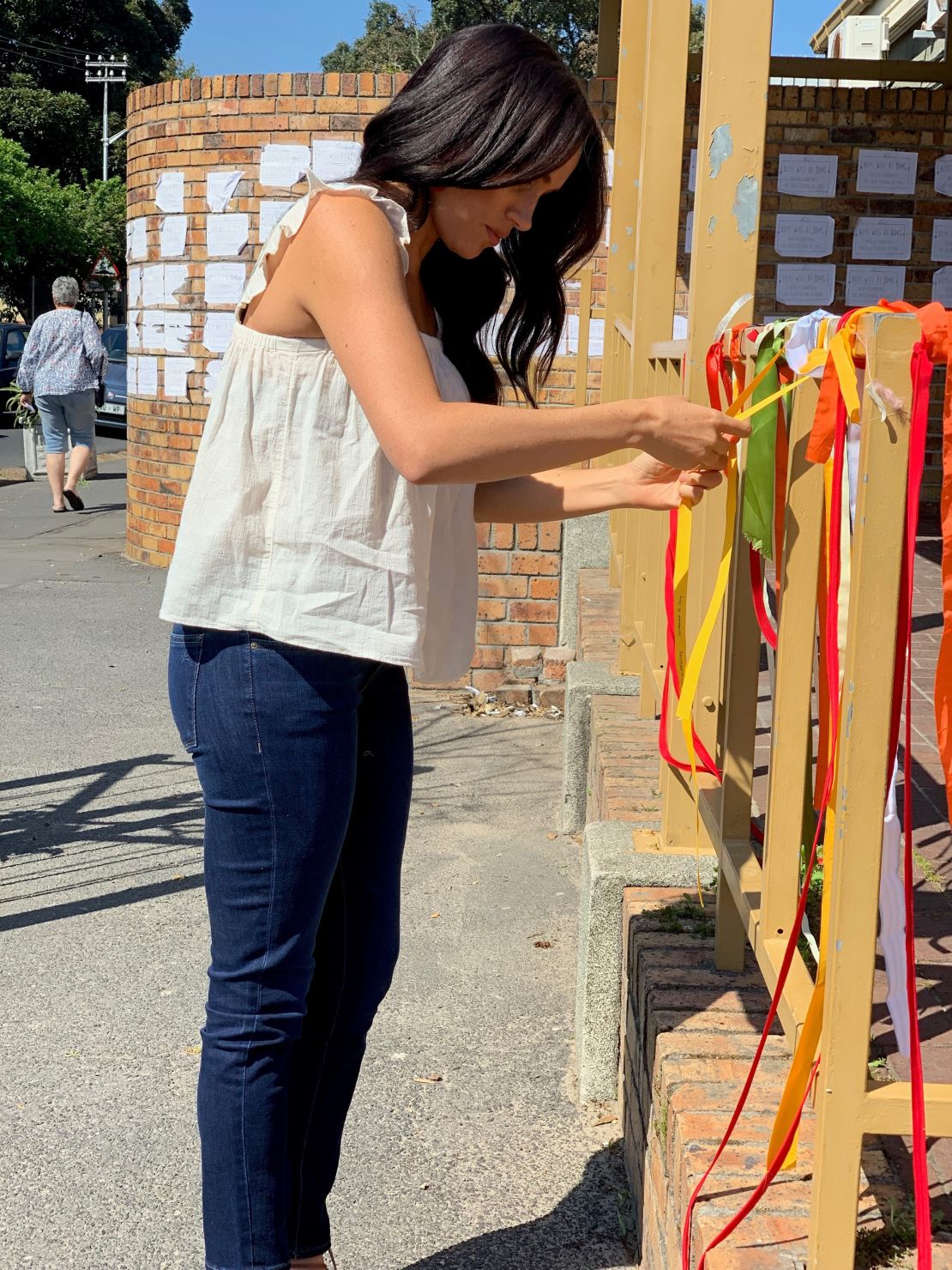 The Duchess made the private visit as she wanted to pay her respects and to show solidarity with those who have taken a stand against gender-based violence and femicide. 