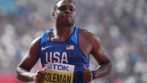 Coleman is a two-time gold medal winner at the world championships.
