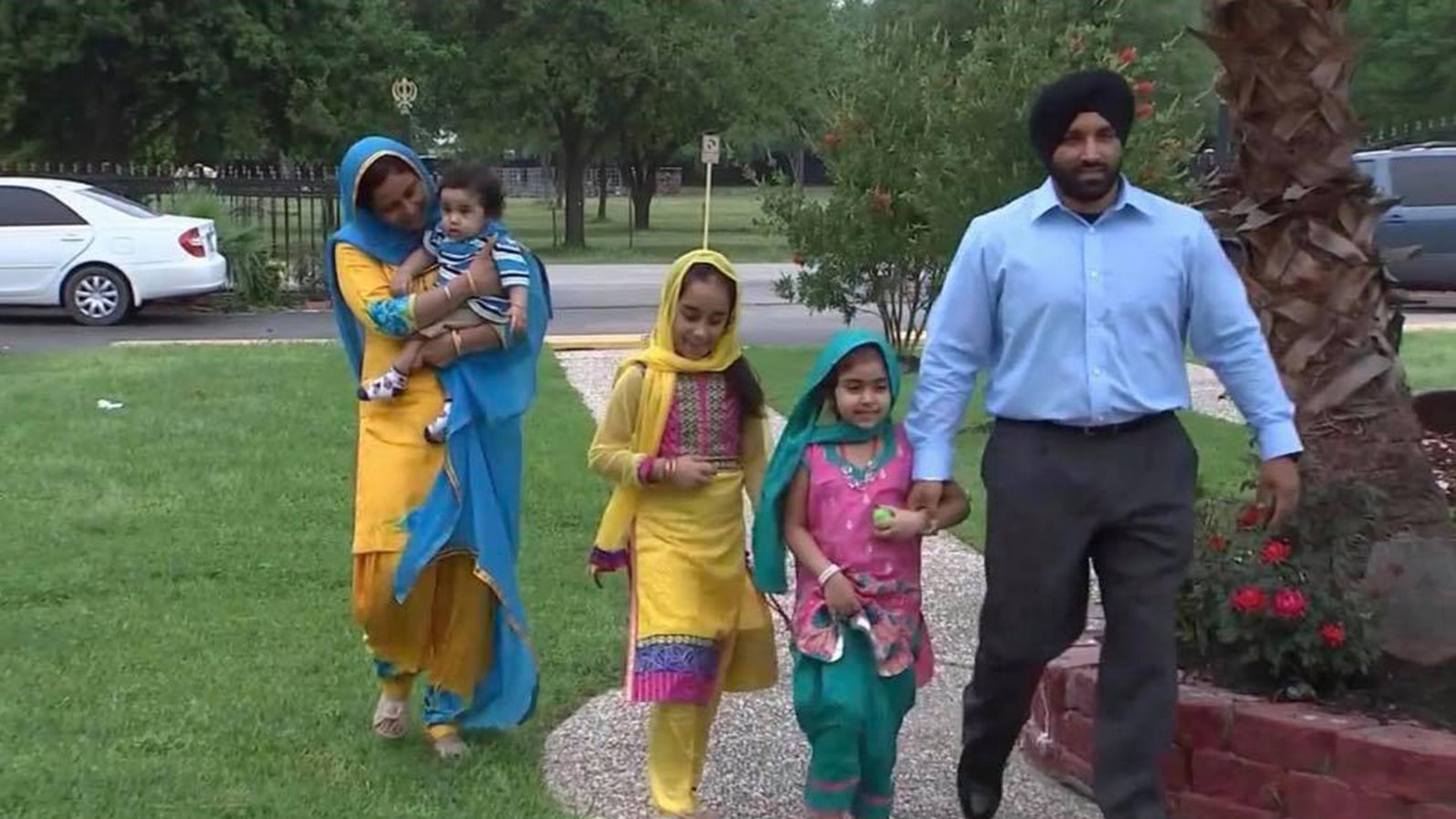 Dhaliwal with his family.