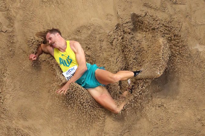 Henry Frayne of Australia competes in the men's long jump during day one of the IAAF World Athletics Championships Doha 2019 in Doha, Qatar, on September 27.
