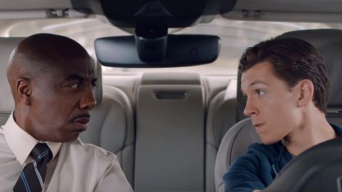 J.B. Smoove and Tom Holland in 'Spider-Man: Far From Home'