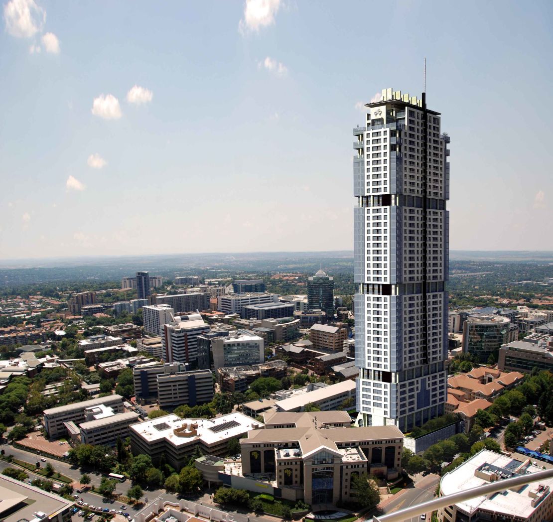 A rendering of the Leonardo building in Johannesburg, which will become Africa's tallest building when it opens later this year.