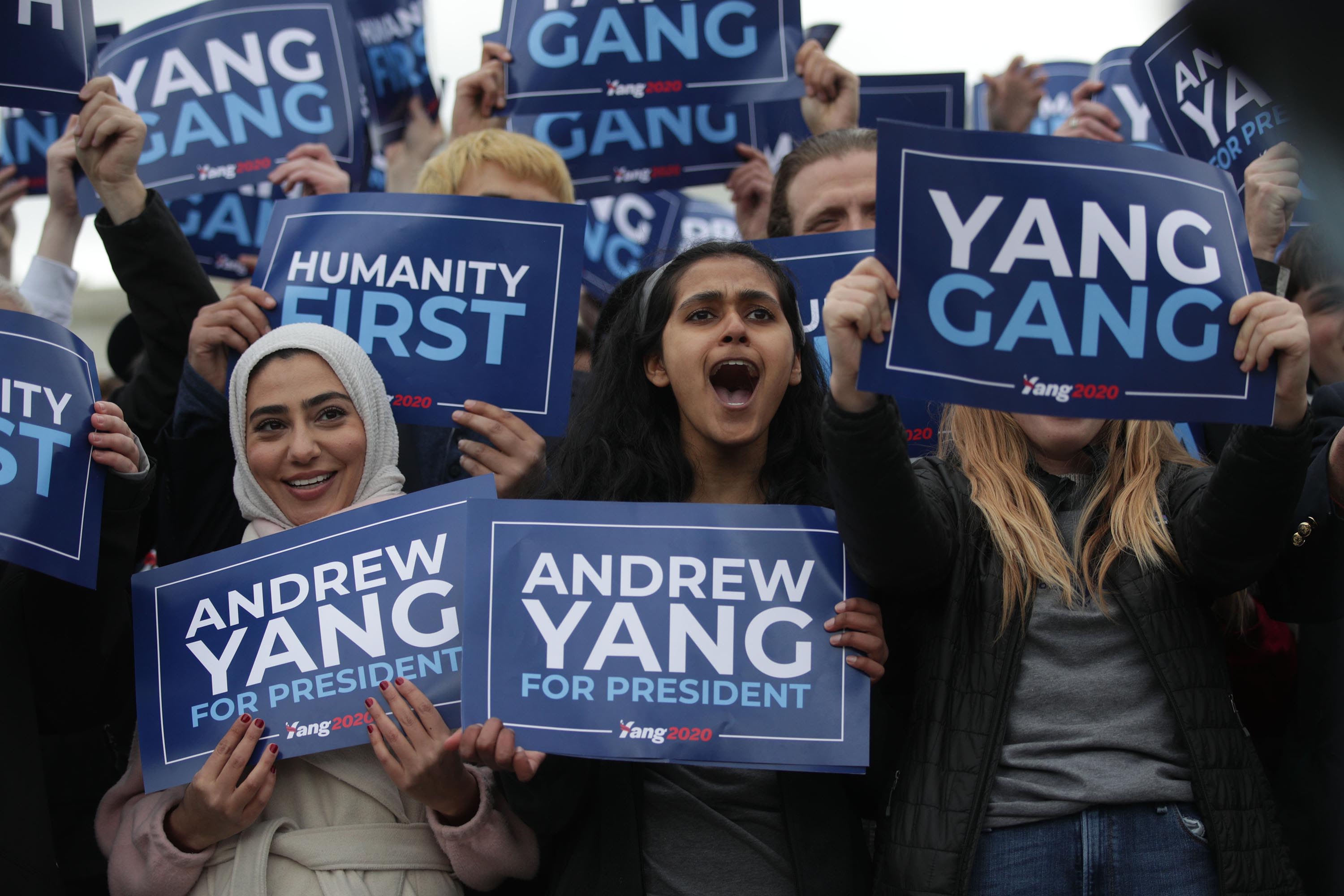 Yang Gang 2020 Space Yang For President Rally And Support   T-Shirt