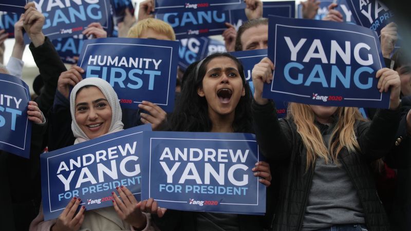 Yang Gang 2020 Space Yang For President Rally And Support   T-Shirt