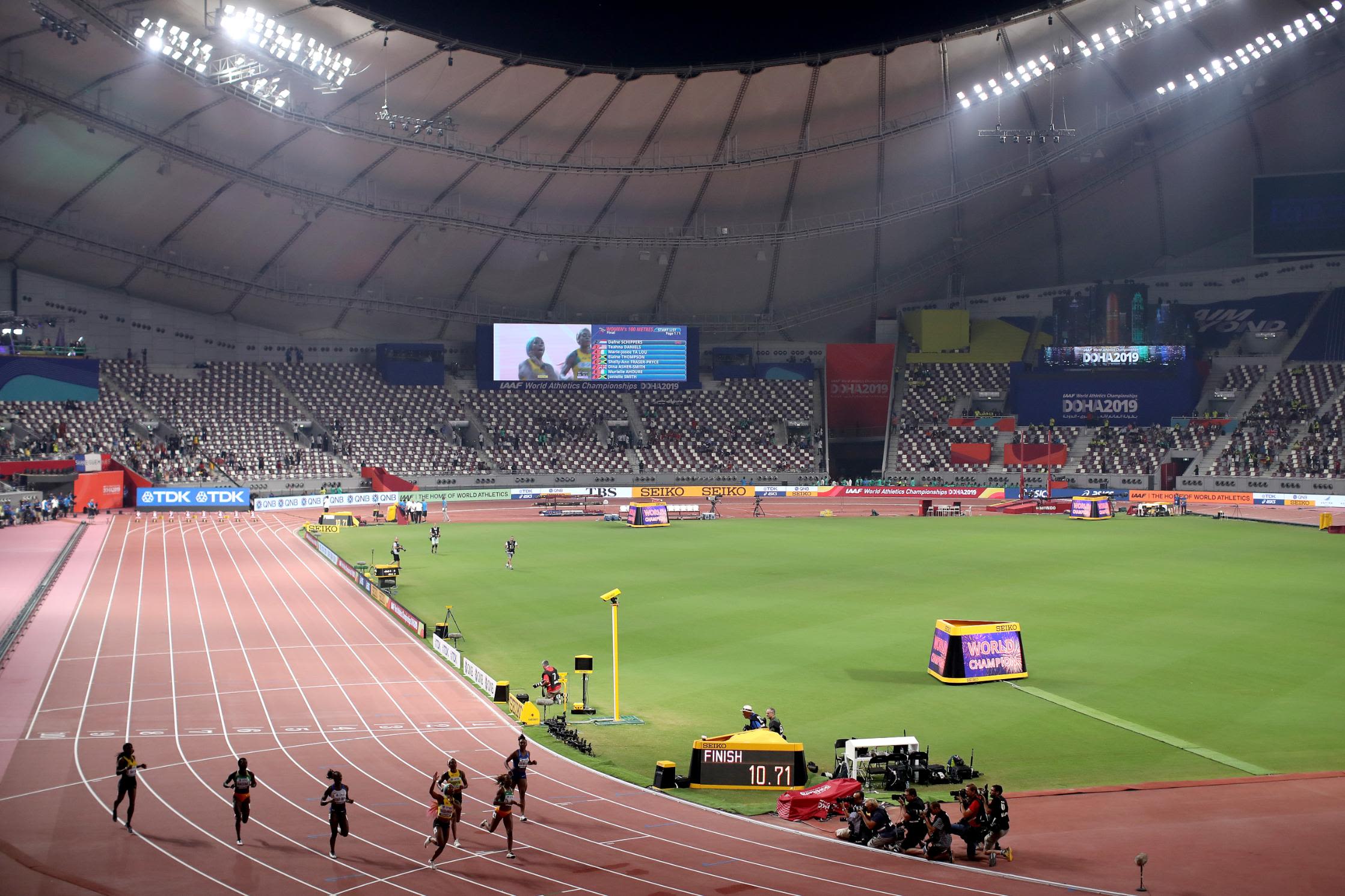 Where are the crowds at the World Athletics Championships?