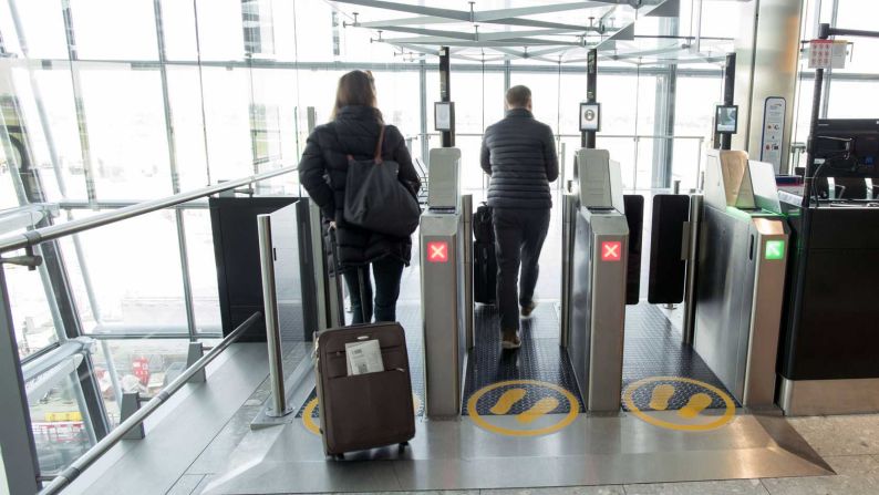 <strong>Biometric boarding:</strong> Across the Atlantic in London, British Airways has been using facial recognition for almost a decade.