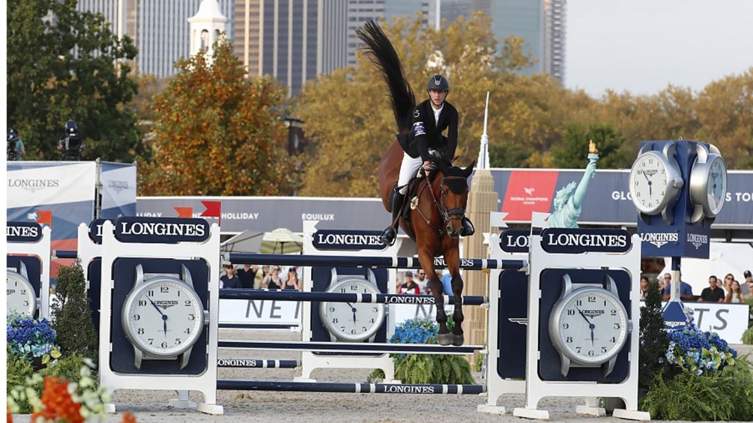 Belgian Pieter Devos held a narrow lead over defending overall champion Ben Maher.