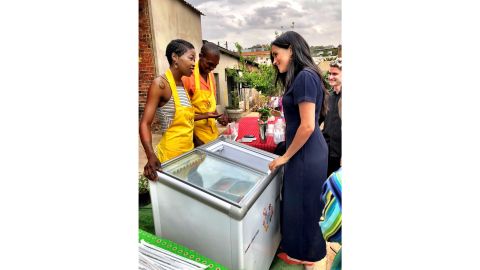 The Duchess met the owners of Sobae Frozen, an entrepreneurial duo who created their small business as a solution to food waste.