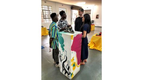The Duchess was on a solo engagement while her husband Prince Harry was in Malawi.