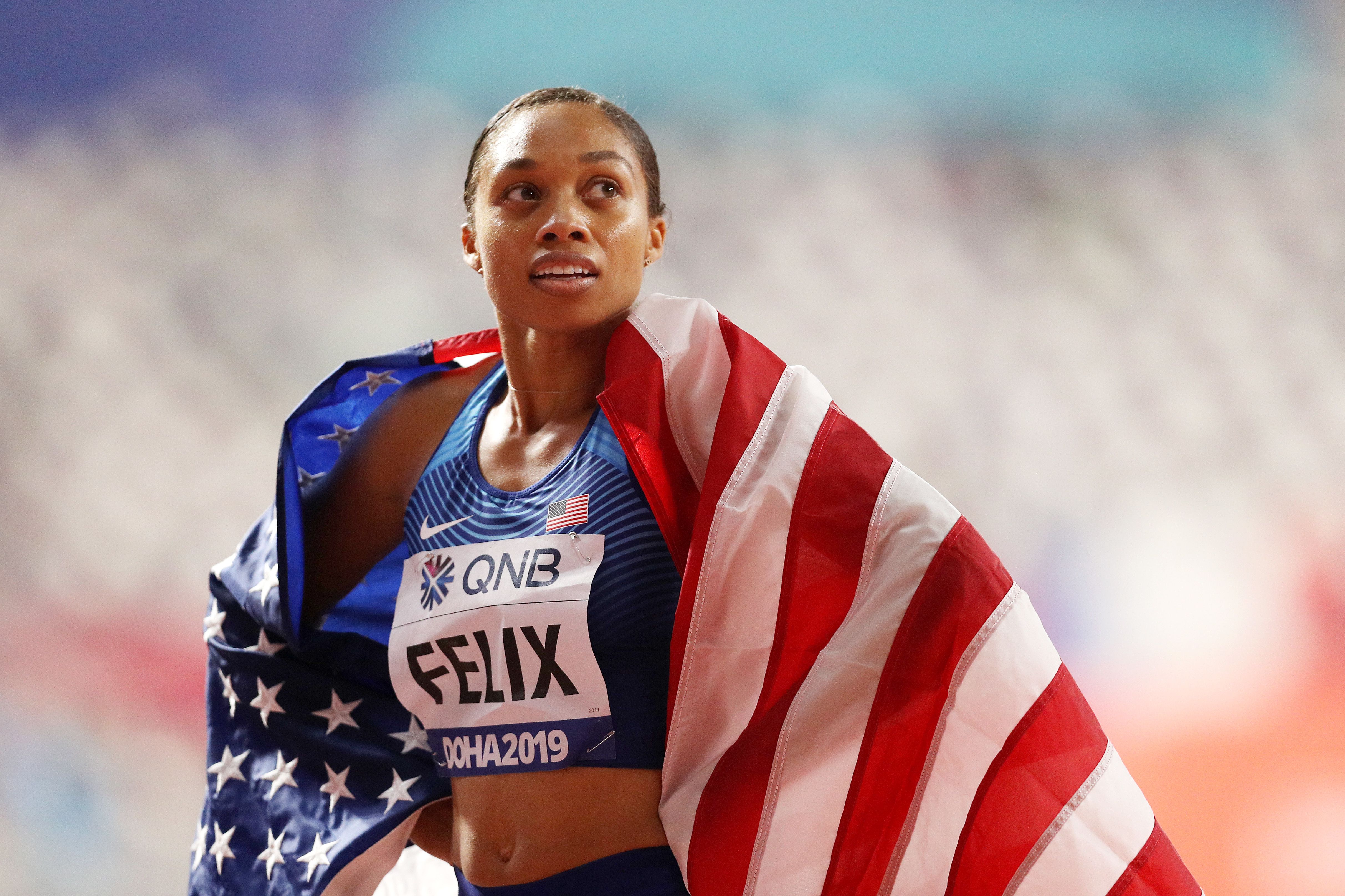 Allyson Felix breaks Olympic medal world record for a woman in track and  field