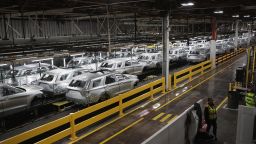 CHICAGO, ILLINOIS - JUNE 24: Workers assemble Ford vehicles at the Chicago Assembly Plant on June 24, 2019 in Chicago, Illinois. Ford recently invested $1 billion to upgrade the facility where they build the Ford Explorer, Police Interceptor Utility and the Lincoln Aviator.  (Photo by Scott Olson/Getty Images)