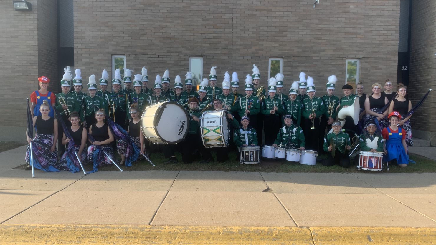The Forest Area Marching Band played at Glen Lake High School's Friday night football game. 