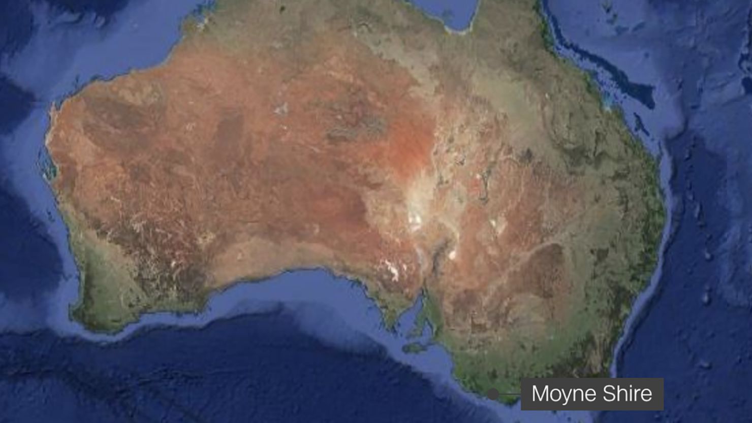 Moyne Shire Victoria Australia - map